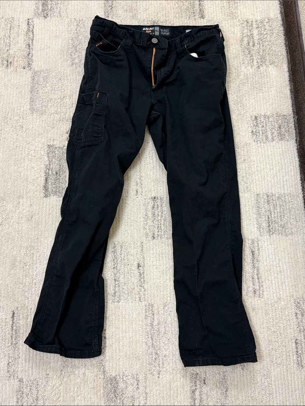 Ariat Men’s Black Cargo Work Pants with Utility Pocket